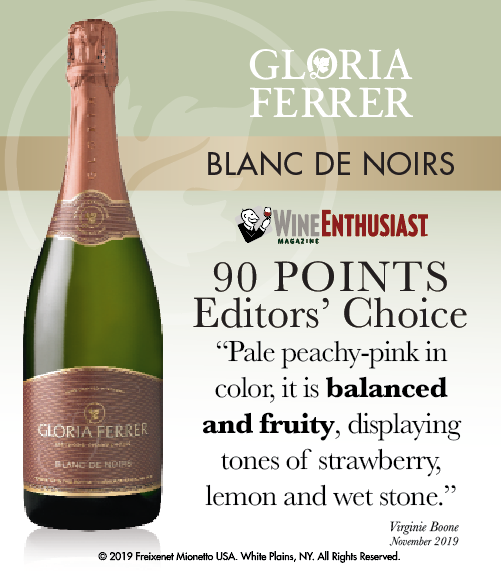 Gloria Ferrer Blanc de Noirs - Wine Enthusiast - 90 PTS - ShelfTalker