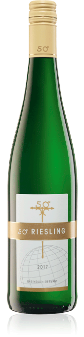 50 degrees riesling bottle
