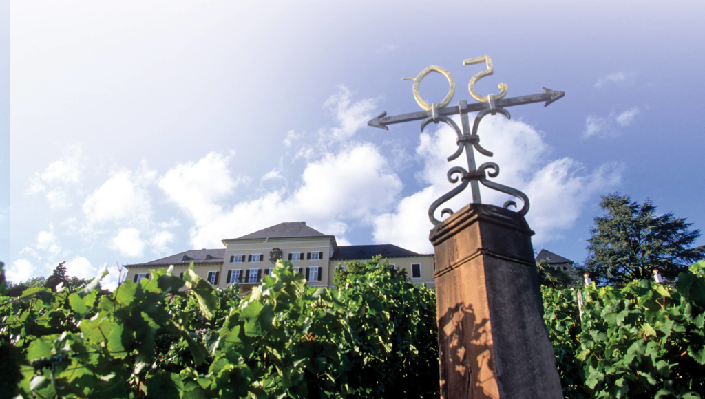 Schloss Johannisberg 50th latitude sign